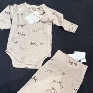 mar mar copenhagen baby body suit and pants size 2 months